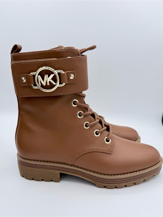 Michael Kors Shoes - Michael Kors Rhody Combat Boots Cognac‎ Leather 7